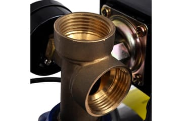 Jet-pumpe med trykkmåler 1300 W 5100 L/t blå - Hage - Utendørsbad - Rengjøring til basseng - Sirkulasjonspumpe & bassengpumpe