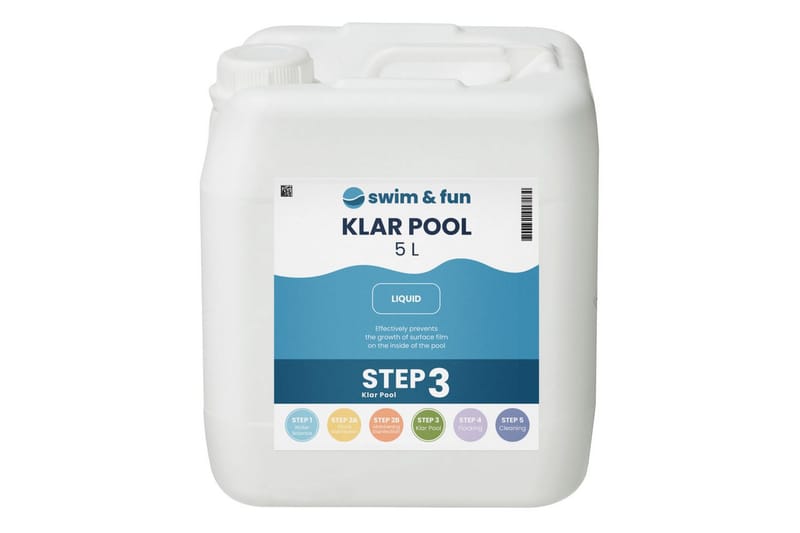 KlarPool Swim & Fun 5L - Hage - Utendørsbad - Rengjøring til basseng - Basseng kjemi & klortabletter