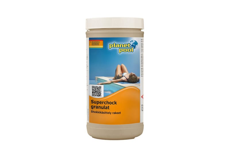 Klor Planet Pool Granulat Superchock 1 kg - 1 kg - Hage - Utendørsbad - Rengjøring til basseng - Basseng kjemi & klortabletter
