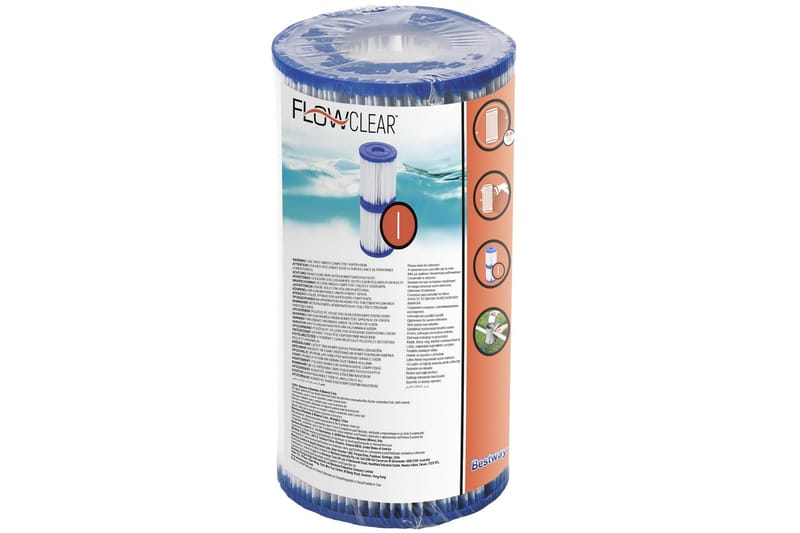 Flowclear Filter Cartridge (I) 2-pack Hvit - Bestway - Hage - Utendørsbad - Rengjøring til basseng - Patronfilter