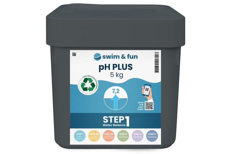 PH-Plus Swim & Fun 5 kg - Hage - Utendørsbad - Rengjøring til basseng - Basseng kjemi & klortabletter