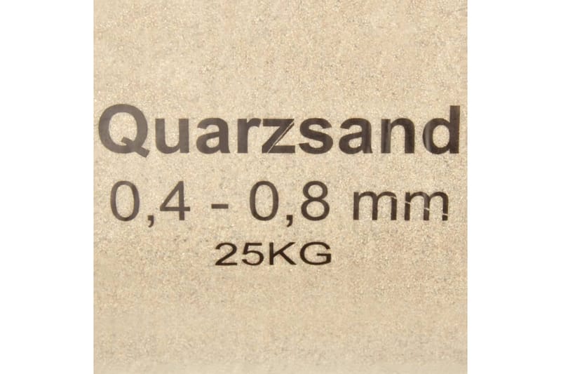 Filtersand 25 kg 0,4-0,8 mm - Hage - Utendørsbad - Rengjøring til basseng - Sandfilter