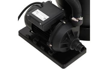 Sandfilter for basseng med 6-veis ventil svart - Hage - Utendørsbad - Rengjøring til basseng - Sandfilter