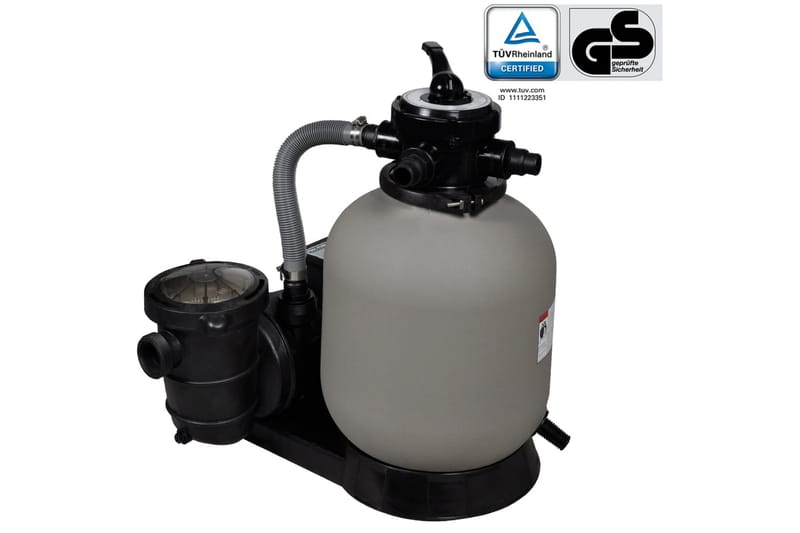 Sandfilterpumpe 600 W 17000 l/t - Hage - Utendørsbad - Rengjøring til basseng - Sandfilter
