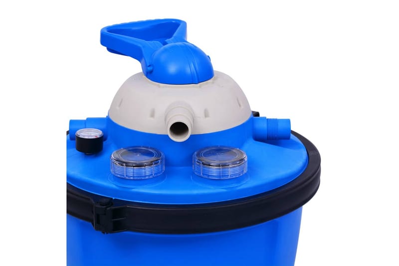 Sandfilterpumpe med timer 450 W 25 L - Blå - Hage - Utendørsbad - Rengjøring til basseng - Sandfilter