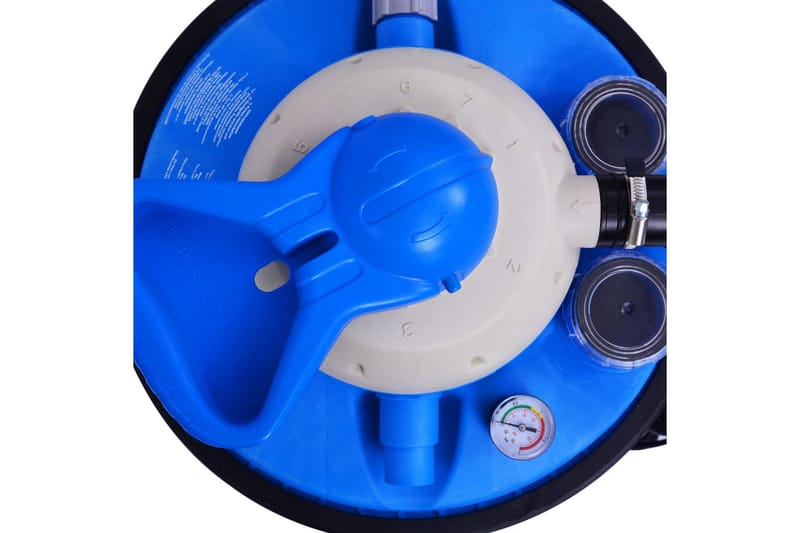 Sandfilterpumpe med timer 550 W 50 L - Blå - Hage - Utendørsbad - Rengjøring til basseng - Sandfilter