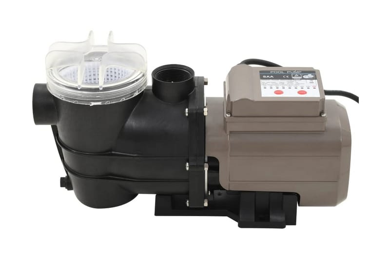 Bassengpumpe med tidsur svart 0,25 HP 8000 L/t - Hage - Utendørsbad - Rengjøring til basseng - Sirkulasjonspumpe & bassengpumpe