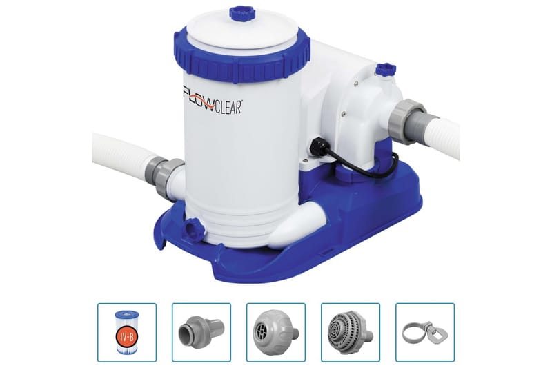 Bestway Filterpumpe for basseng Flowclear 9463 L/t - Sirkulasjonspumpe & bassengpumpe