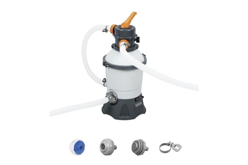 Bestway Flowclear sandfilterpumpe 3028l/h Hvit - Bestway - Hage - Utendørsbad - Rengjøring til basseng - Sirkulasjonspumpe & bassengpumpe