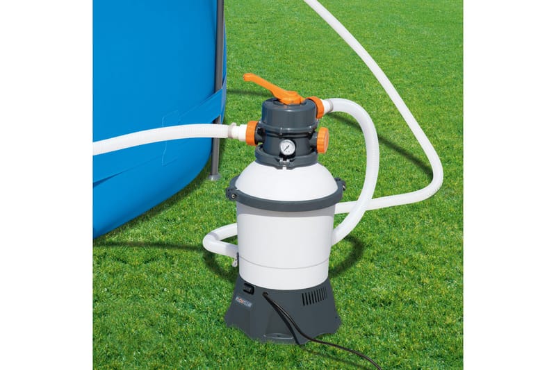 Bestway Flowclear sandfilterpumpe 3028l/h Hvit - Bestway - Hage - Utendørsbad - Rengjøring til basseng - Sirkulasjonspumpe & bassengpumpe