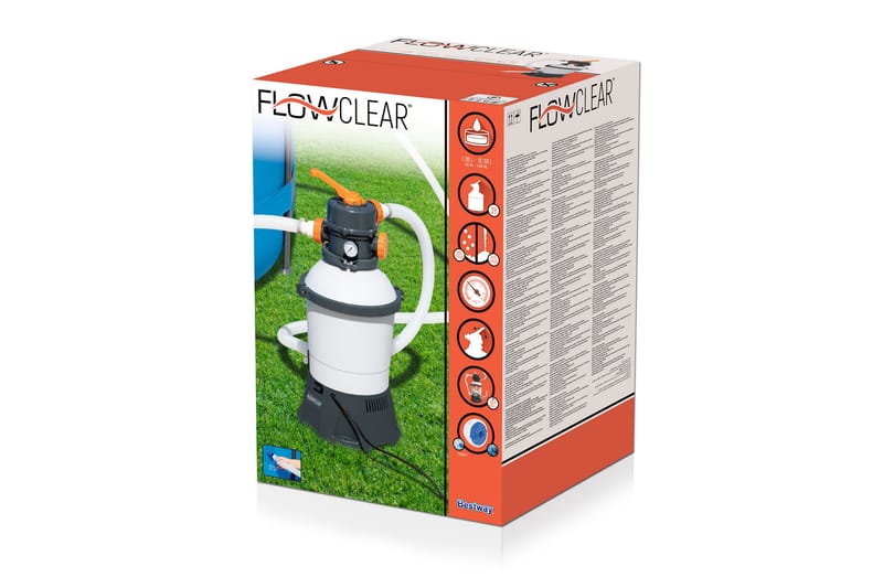 Bestway Flowclear sandfilterpumpe 3028l/h Hvit - Bestway - Sirkulasjonspumpe & bassengpumpe