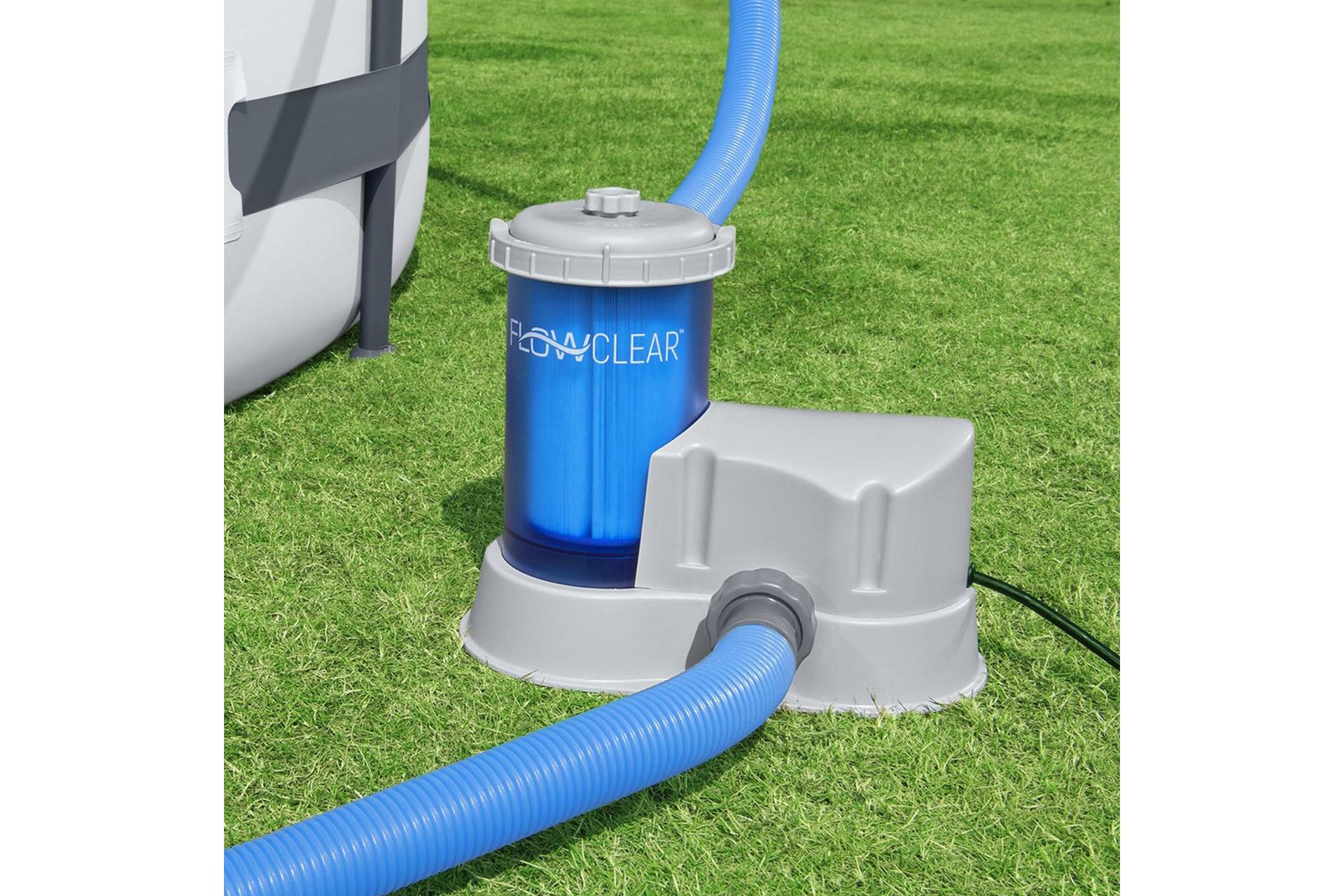 Bestway Flowclear transparent filterpumpe basseng over bakke - Bestway - Hage - Utendørsbad - Rengjøring til basseng - Sirkulasjonspumpe & bassengpumpe