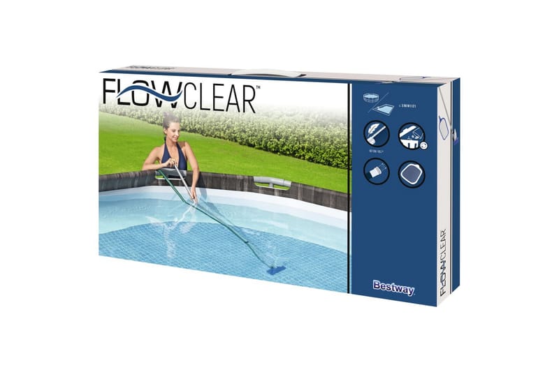 Bestway Flowclear Vedlikeholdssett til frittstående basseng - Blå - Hage - Utendørsbad - Rengjøring til basseng - Sirkulasjonspumpe & bassengpumpe