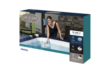 Bestway Lay-Z-Spa Alt i ett verktøysett - Hage - Utendørsbad - Rengjøring til basseng - Sirkulasjonspumpe & bassengpumpe