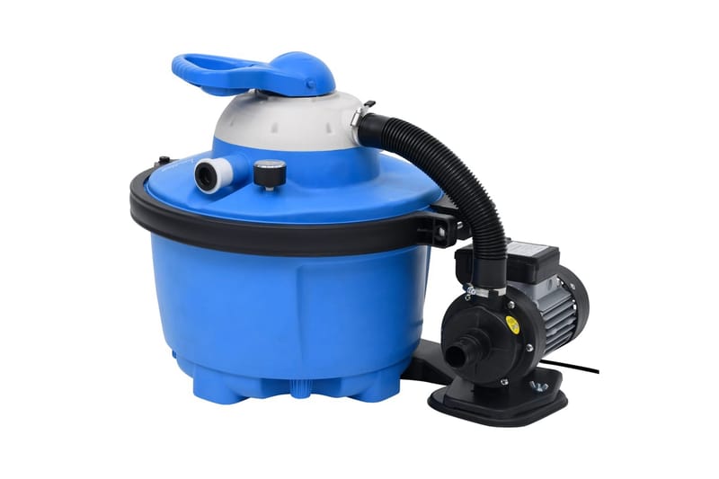 Sandfilterpumpe blå og svart 385x620x432 mm 200 W 25 L - Hage - Utendørsbad - Rengjøring til basseng - Sirkulasjonspumpe & bassengpumpe