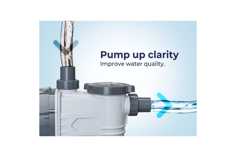 Sirkulasjonspumpe Swim & Fun Variabel hastighetspumpe Stille - Hage - Utendørsbad - Rengjøring til basseng - Sirkulasjonspumpe & bassengpumpe