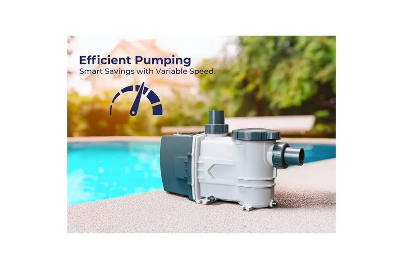 Sirkulasjonspumpe Swim & Fun Variabel hastighetspumpe Stille - Hage - Utendørsbad - Rengjøring til basseng - Sirkulasjonspumpe & bassengpumpe