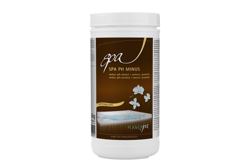 Spa pH Minus - Senker pH - Hage - Utendørsbad - Rengjøring til basseng - Spabad kjemi & klortabletter