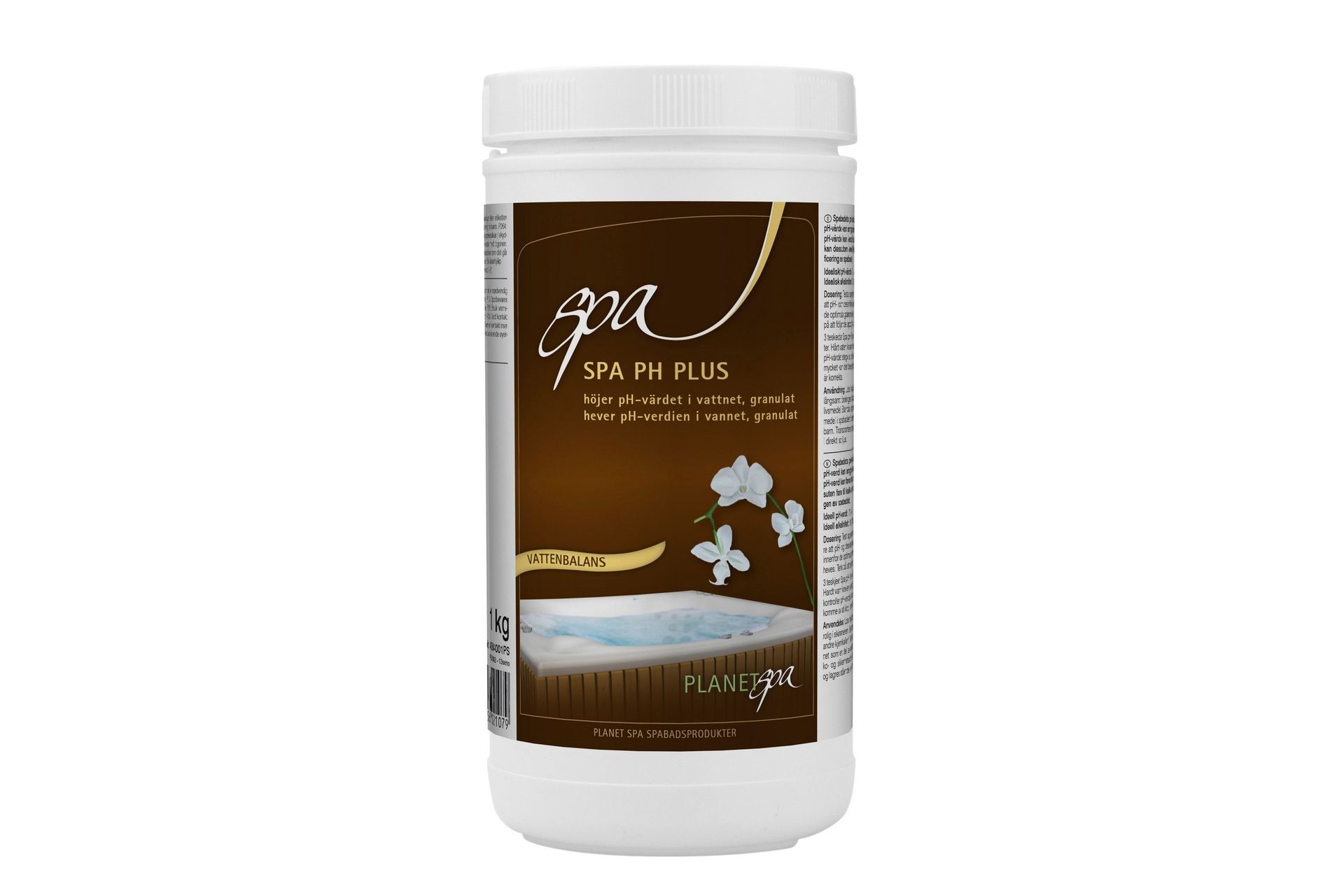 Spa pH Plus - Øker pH - Hage - Utendørsbad - Rengjøring til basseng - Spabad kjemi & klortabletter