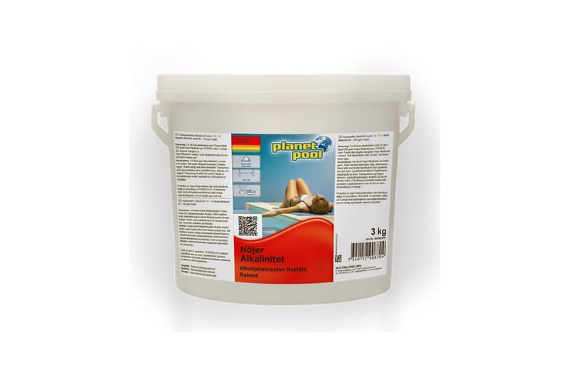 Vannpleie Planet Pool Øker alkalinitet 3 kg - Hage - Utendørsbad - Rengjøring til basseng - Basseng kjemi & klortabletter
