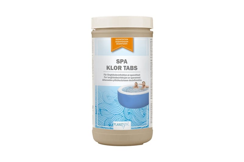 Vannpleie Planet Spa Klor Tabs 1 kg (20 g) Langtidsvirkende - Hage - Utendørsbad - Rengjøring til basseng - Spabad kjemi & klortabletter