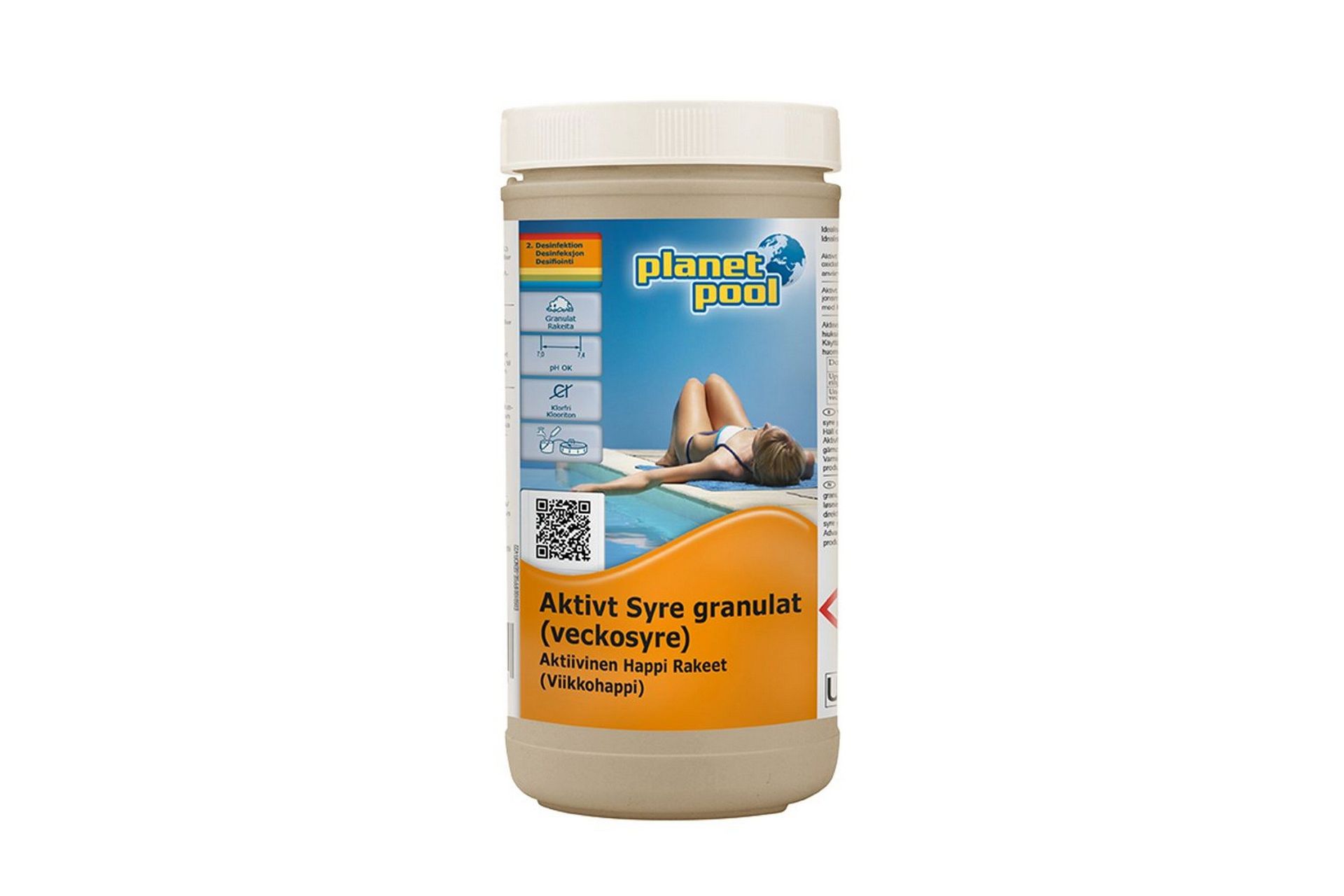 Vannpleie Planet Pool Aktivt oksygen 1 kg granulat -