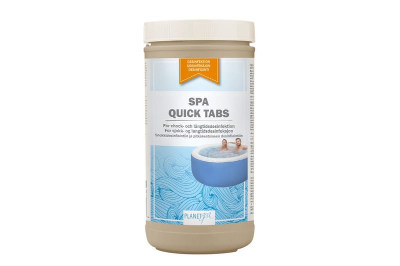 Vannpleie Planet Spa Quick Tabs 1 kg (20g) - Hage - Utendørsbad - Rengjøring til basseng - Spabad kjemi & klortabletter