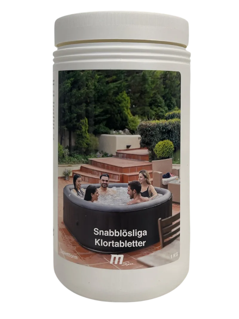 Vannpleiekjemikalier MSpa Klortabletter Hurtigvirkende