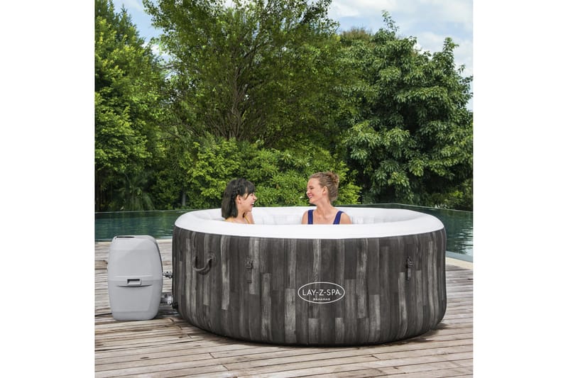 Lay-Z Spa Bahamas AirJet oppblåsbart spabad 2-4 personer Grå - Bestway - Hage - Utendørsbad - Spabad - Oppblåsbart spa