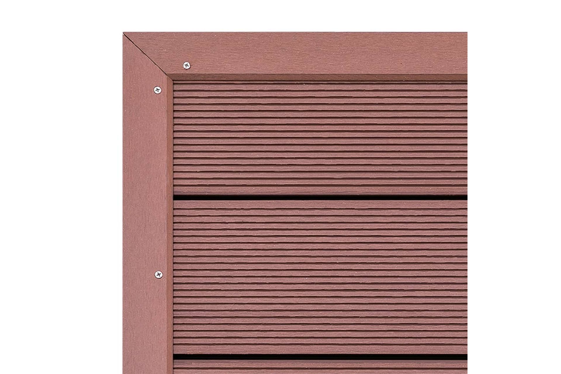 Gulvelement for soldusj brun 101x63x5,5 cm WPC - Hage - Utendørsbad - Utedusj - Utedusj soloppvarmet