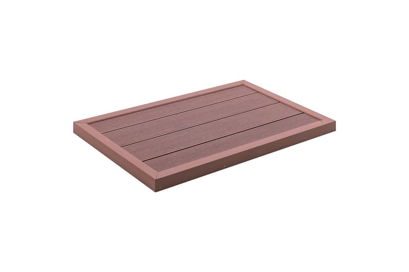 Gulvelement for soldusj brun 101x63x5,5 cm WPC - Hage - Utendørsbad - Utedusj - Utedusj soloppvarmet