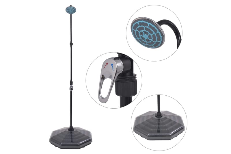 Soloppvarmet dusj 20 L Aluminium HDPE - Hage - Utendørsbad - Utedusj - Utedusj soloppvarmet