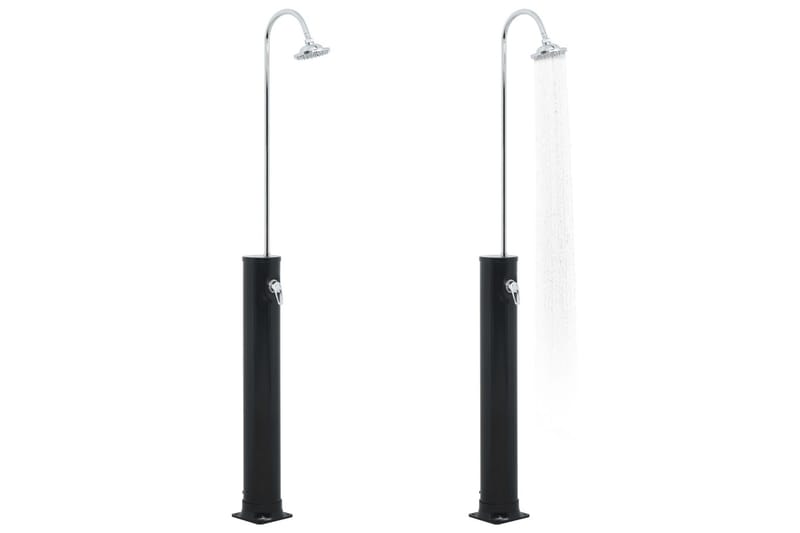 Soloppvarmet dusj svart 214 cm 20 L - Hage - Utendørsbad - Utedusj - Utedusj soloppvarmet