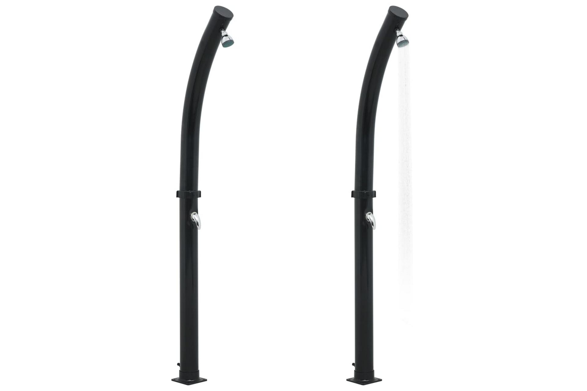 Soloppvarmet dusj svart 214 cm 20 L - Hage - Utendørsbad - Utedusj - Utedusj soloppvarmet
