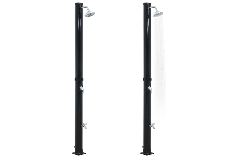 Soloppvarmet dusj svart 220 cm 20 L - Hage - Utendørsbad - Utedusj - Utedusj soloppvarmet