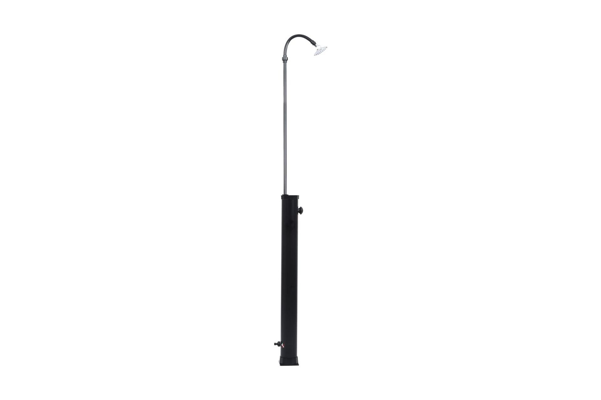 Soloppvarmet hagedusj svart 215 cm 8 L - Hage - Utendørsbad - Utedusj - Utedusj soloppvarmet