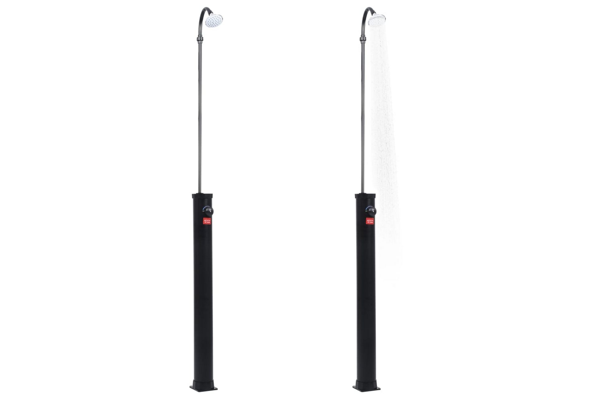 Soloppvarmet hagedusj svart 215 cm 8 L - Hage - Utendørsbad - Utedusj - Utedusj soloppvarmet