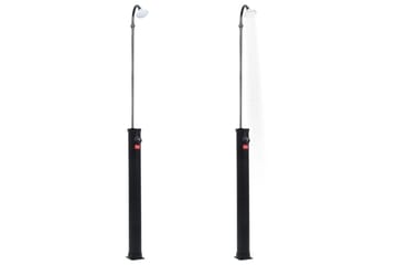 Soloppvarmet hagedusj svart 215 cm 8 L - Hage - Utendørsbad - Utedusj - Utedusj soloppvarmet