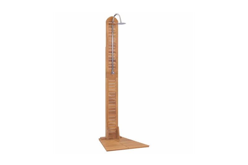 Hagedusj heltre teak 70x75x204 cm - Hage - Utendørsbad - Utedusj - Utedusj uten varme