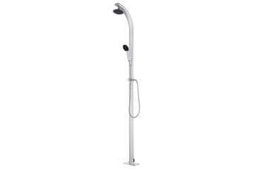 Hagedusj med brunt dusjbrett 220 cm aluminium - Hage - Utendørsbad - Utedusj - Utedusj uten varme