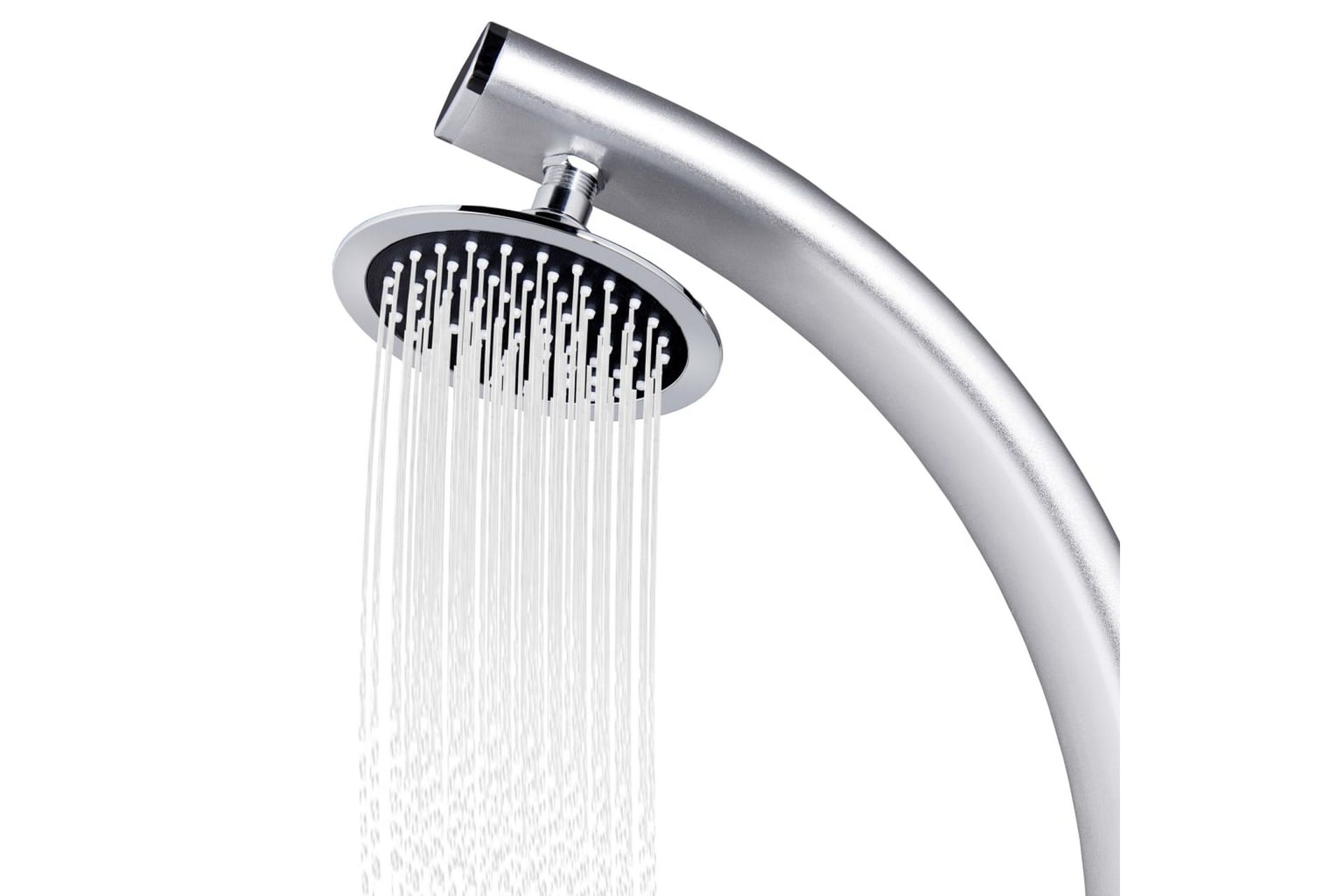 Hagedusj med brunt dusjbrett 220 cm aluminium - Hage - Utendørsbad - Utedusj - Utedusj uten varme