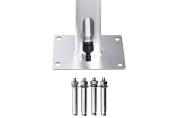 Hagedusj med brunt dusjbrett 220 cm aluminium - Hage - Utendørsbad - Utedusj - Utedusj uten varme