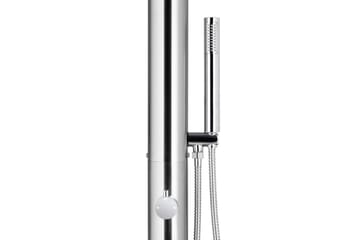 Hagesdusj 220 cm rustfritt stål - Hage - Utendørsbad - Utedusj - Utedusj uten varme