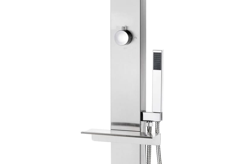 Hagesdusj 220 cm rustfritt stål - Hage - Utendørsbad - Utedusj - Utedusj uten varme