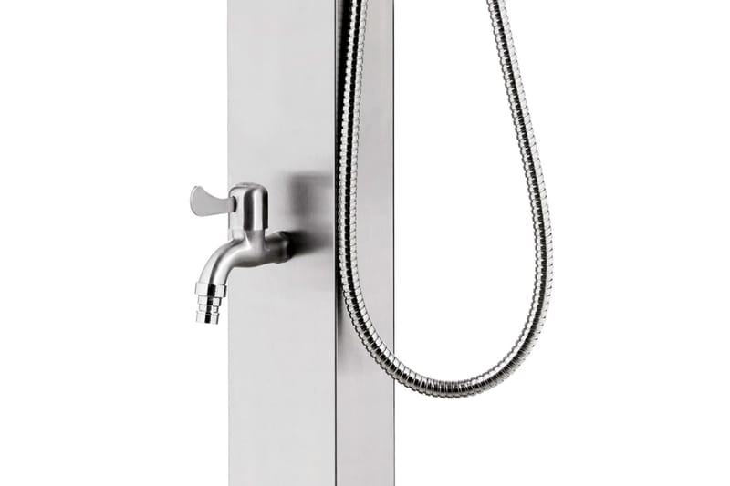 Hagesdusj 220 cm rustfritt stål - Hage - Utendørsbad - Utedusj - Utedusj uten varme