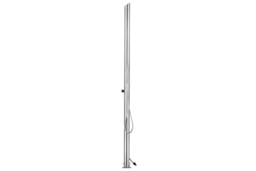 Hagesdusj 220 cm rustfritt stål - Hage - Utendørsbad - Utedusj - Utedusj uten varme