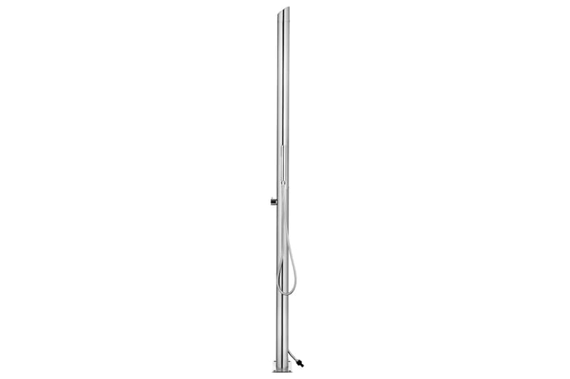 Hagesdusj 220 cm rustfritt stål - Hage - Utendørsbad - Utedusj - Utedusj uten varme
