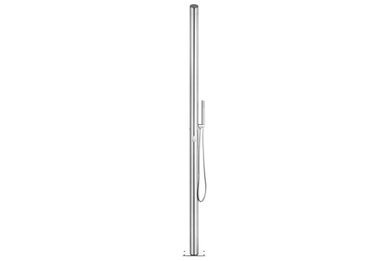 Hagesdusj 220 cm rustfritt stål - Hage - Utendørsbad - Utedusj - Utedusj uten varme