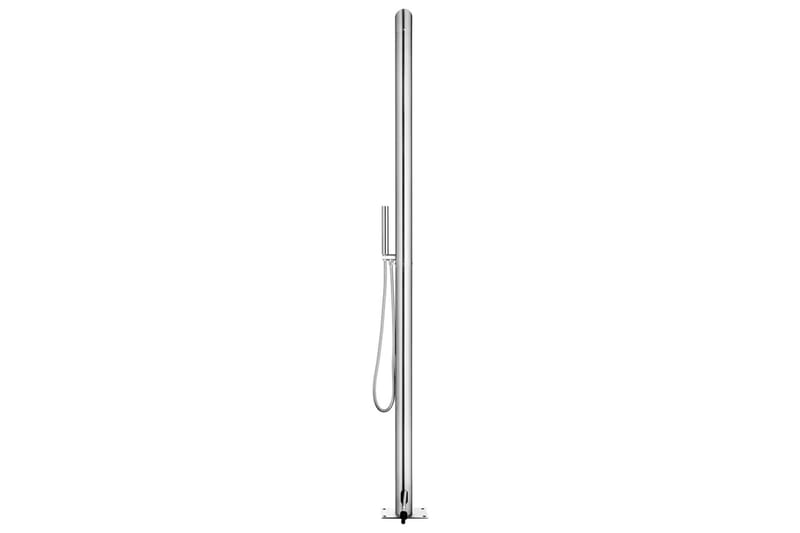 Hagesdusj 220 cm rustfritt stål - Hage - Utendørsbad - Utedusj - Utedusj uten varme