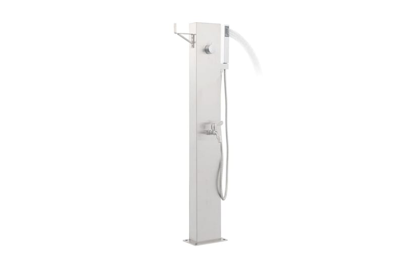 Hagesdusjkran 110 cm rustfritt stål - Silver - Hage - Utendørsbad - Utedusj - Utedusj uten varme